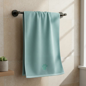 Prosop din microfibră ultra absorbant pentru câini și pisici, culoare verde
